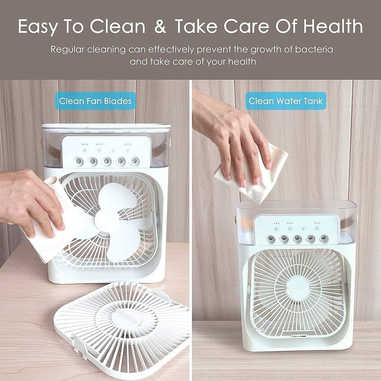 Portable Humidifier Air Cooler Mist Fan Mini Cooler for Home
