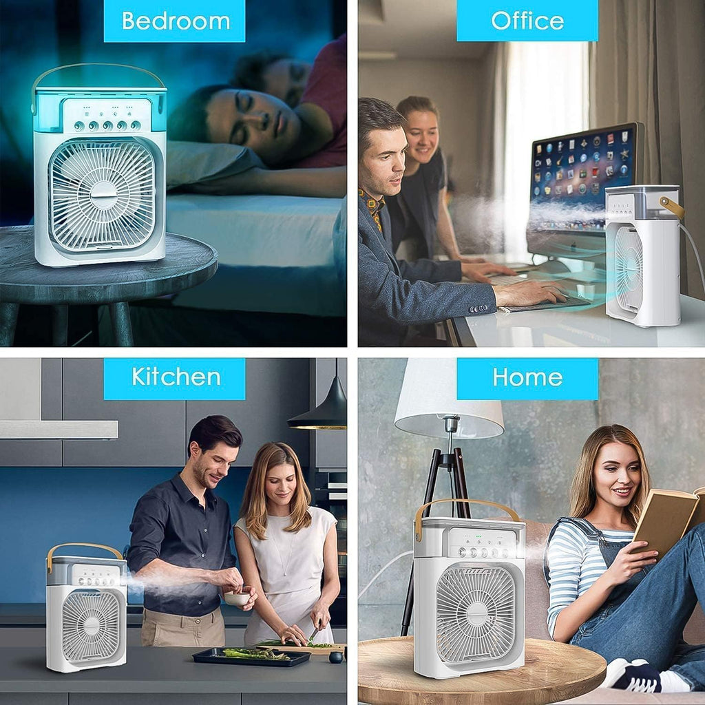Portable Humidifier Air Cooler Mist Fan Mini Cooler for Home