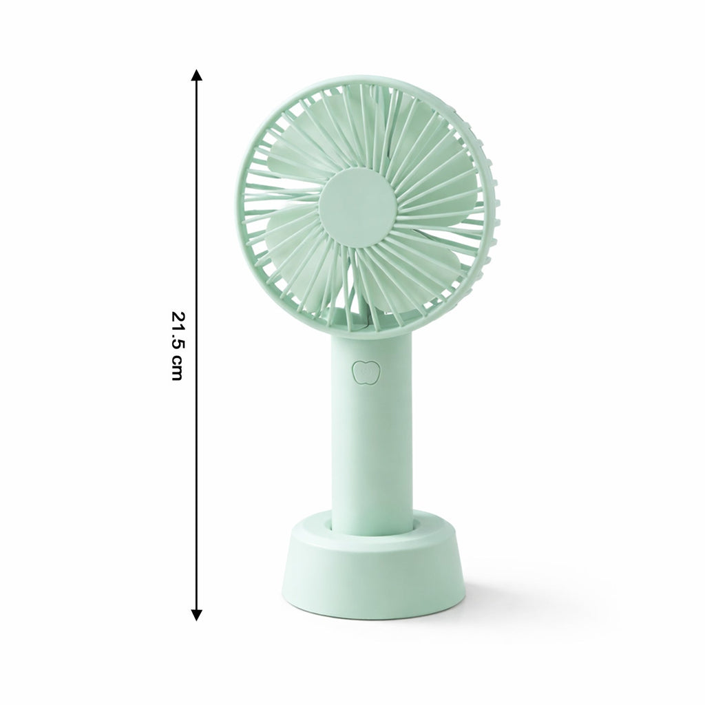Portable handheld fan with battery included – lightweight & easy to carry