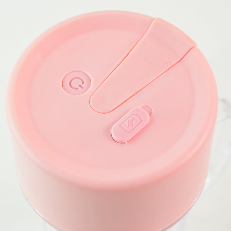 Portable usb rechargeable juicer with handle & straw - 420ml