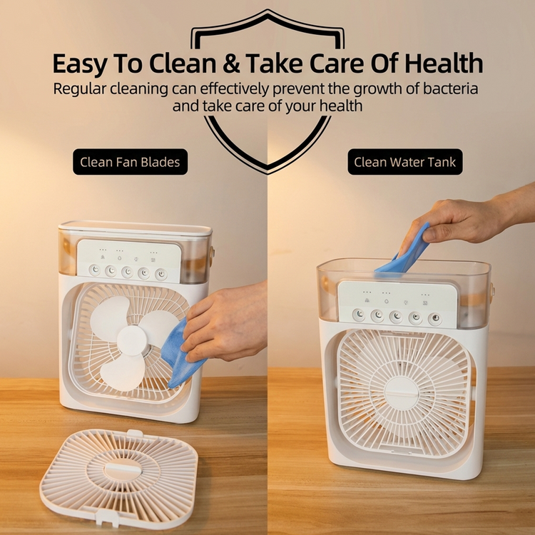 Portable Humidifier Air Cooler Mist Fan Mini Cooler for Home