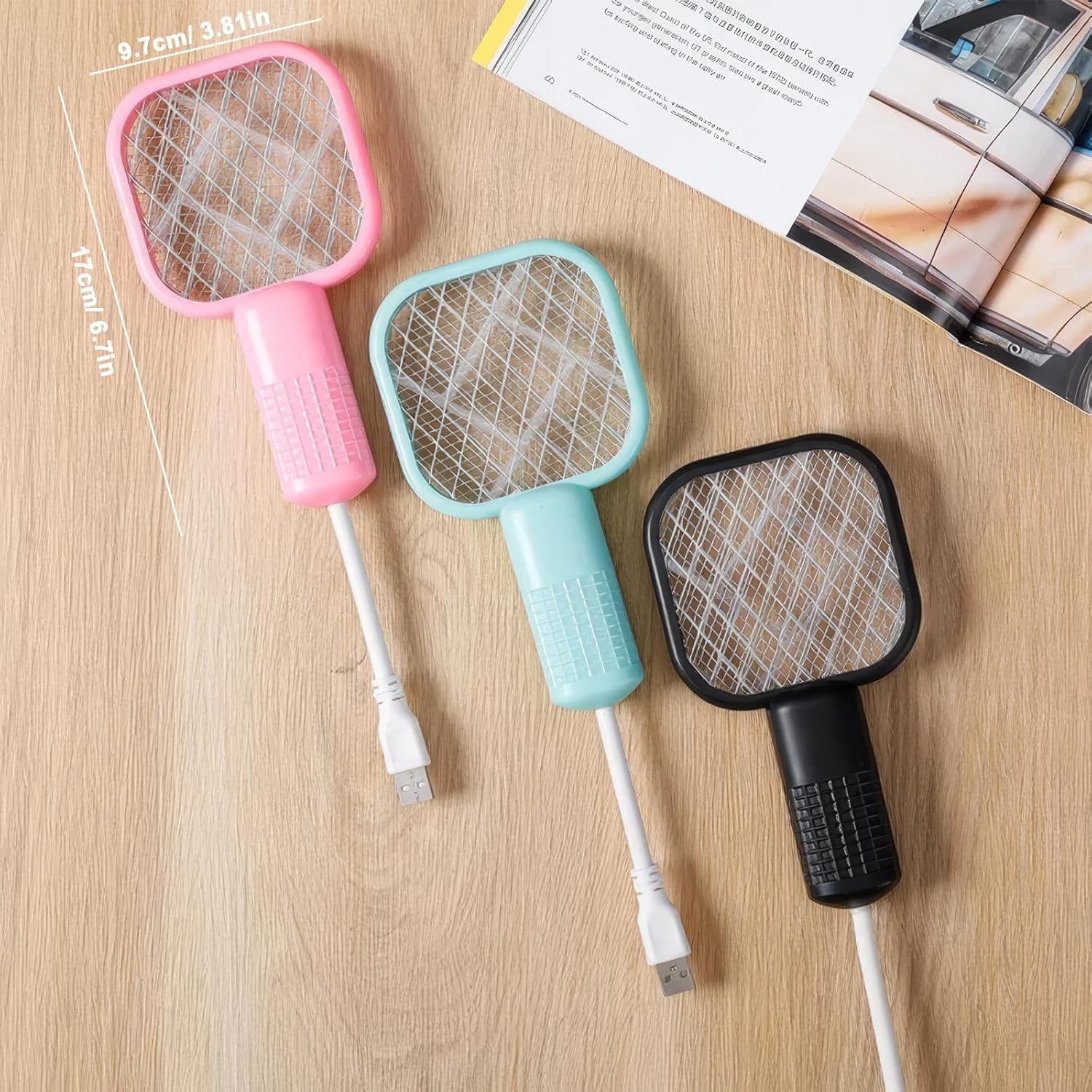 Electric Mosquito Swatter Racket Bat- USB & UV Light