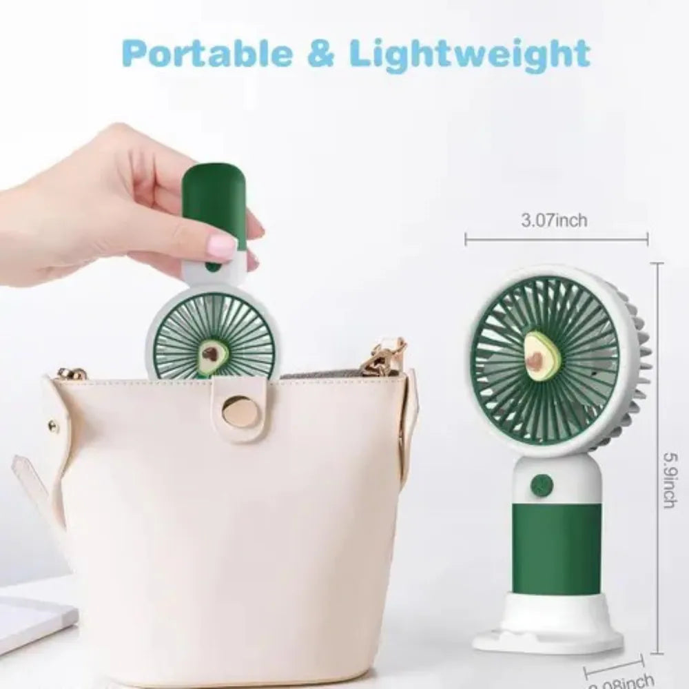 Mini Handheld Portable Fan- USB Rechargeable Personal Cooling Fan