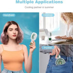 Mini Handheld Portable Fan- USB Rechargeable Personal Cooling Fan
